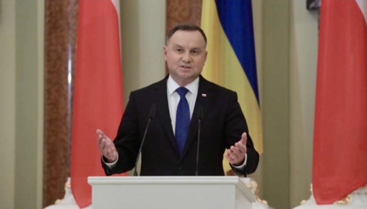 polish president andrzej duda russian war against ukraine neocolonial