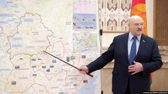 Lukashenka now I will show you from where attack on Belarus planned war Russia