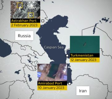 Two Russian cargo ships delivered bullets and shells from Iran to Russia – SkyNews