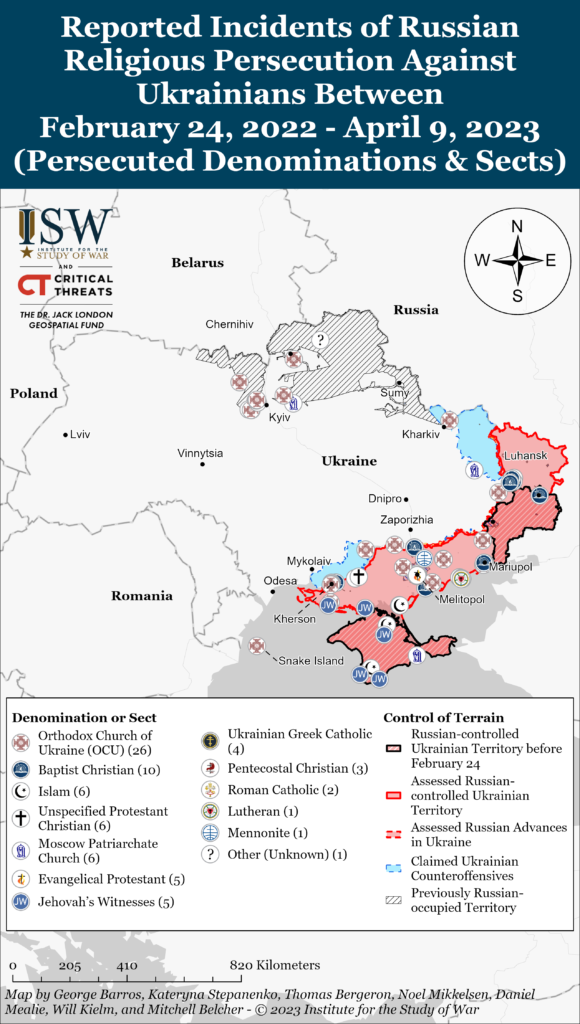 Russia continues to weaponize religion to discredit Ukraine in international arena – ISW ~~