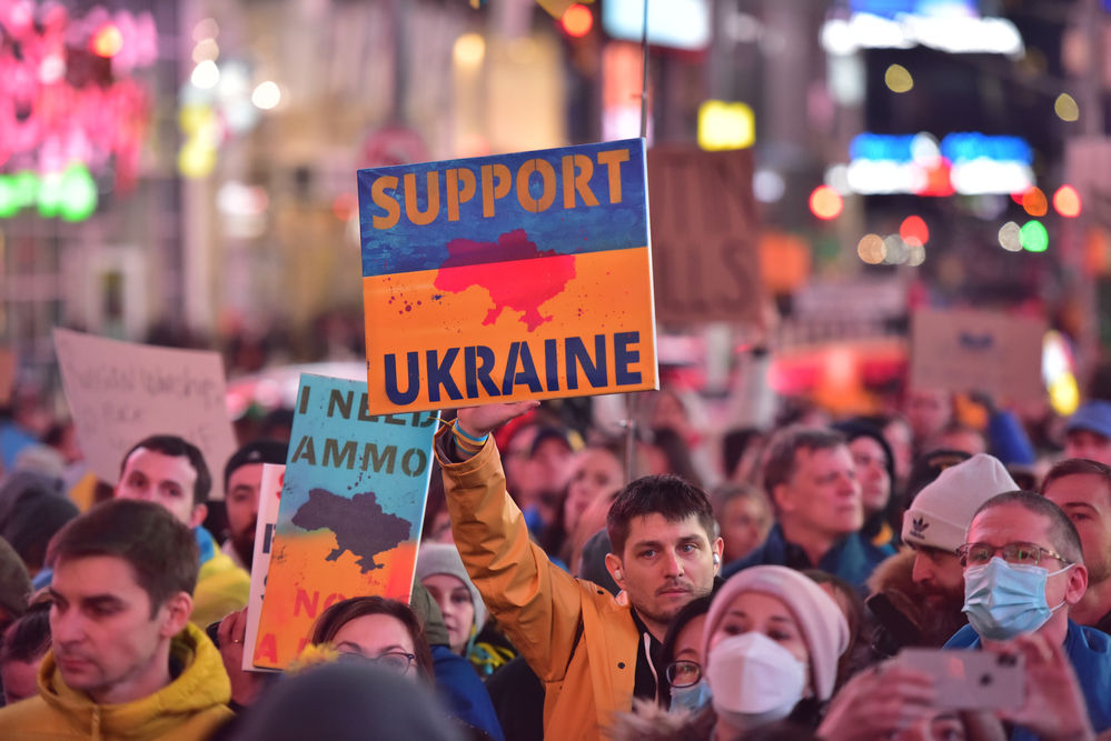 pro-ukraine rally new york US