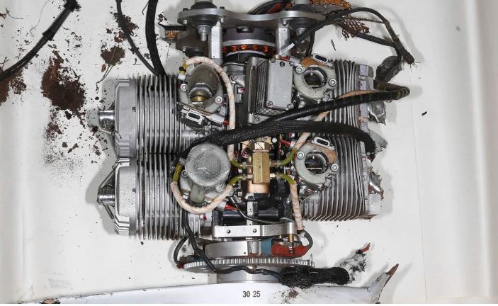 A Mado MD-550 engine recovered by Ukrainian security forces on 30 December 2022. Photo: CAR/CNN ~