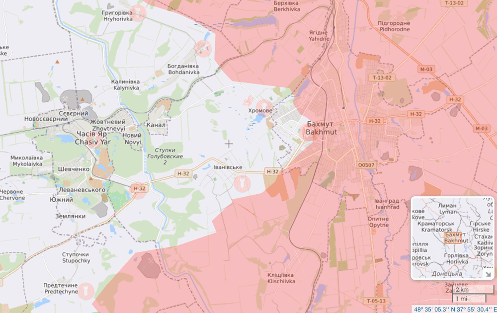 Russians far from capturing lifeline route to Bakhmut – Ukrainian army spox