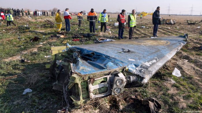 ukrainian plane crash debris iran