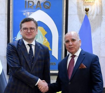 kuleba meeting iraq foreign minister fuad mohammed hussein