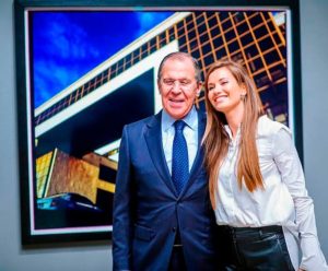 Lavrov with daughter