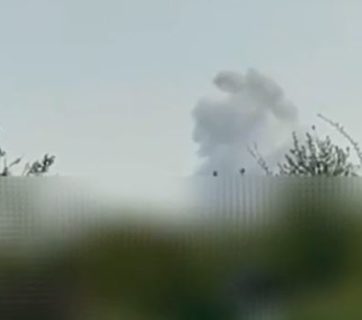 explosions occupied Crimea Dzhankoy