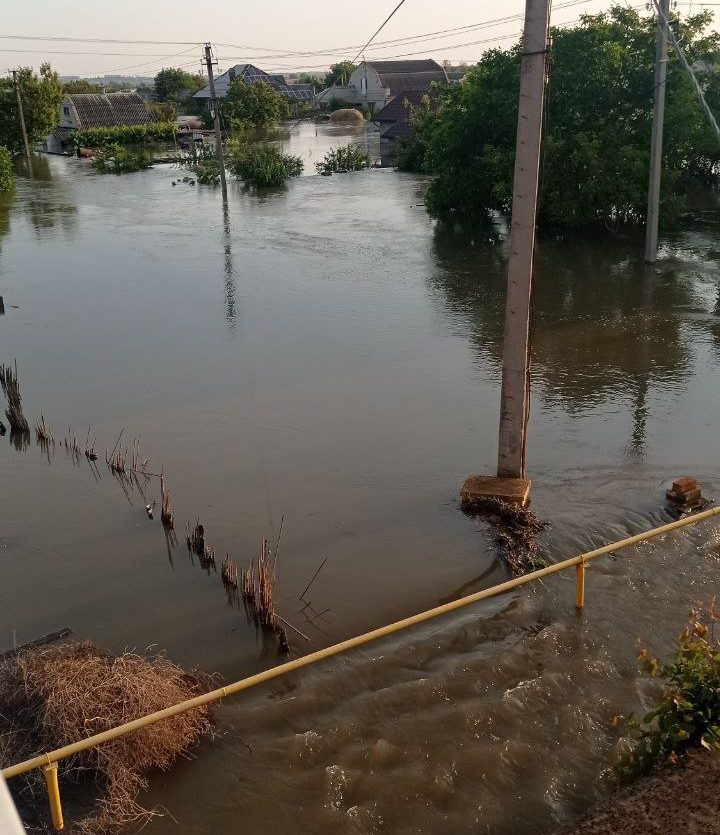 Oleshky flooded Kakhovka dam 