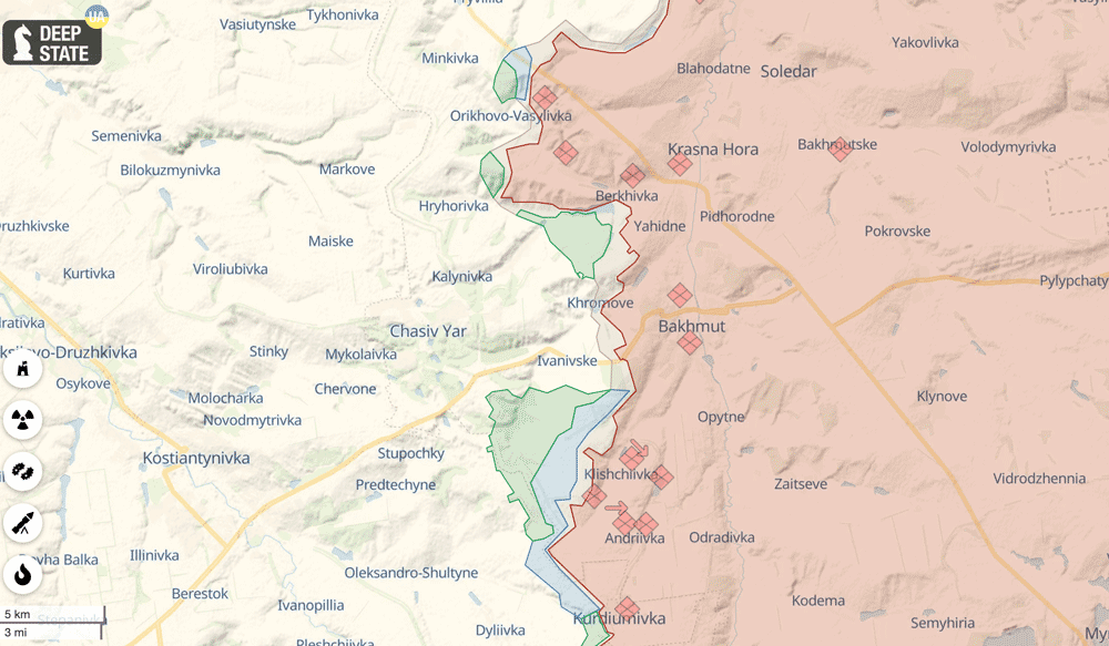 Steady progress of the Ukrainian military near Bakhmut, according to British intelligence
