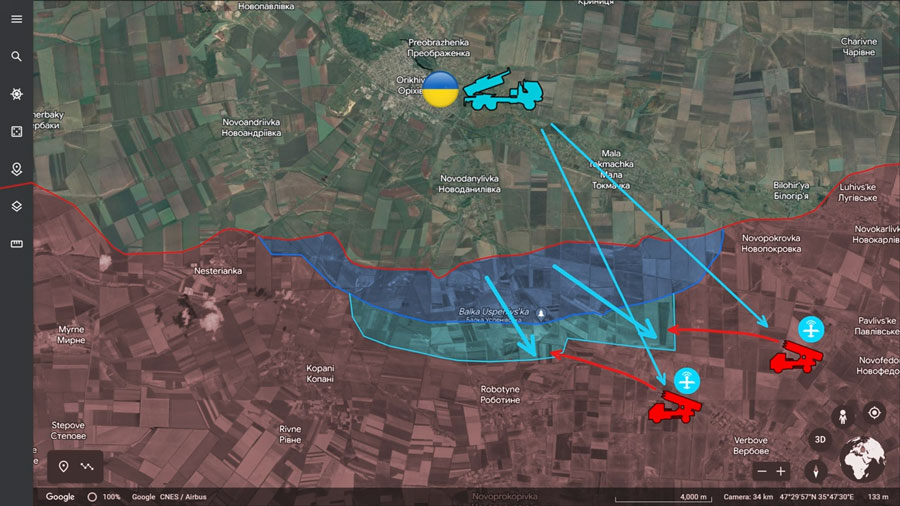 Frontline report: Ukrainian HIMARS strikes hit Russian artillery as Russia fires southern front’s general