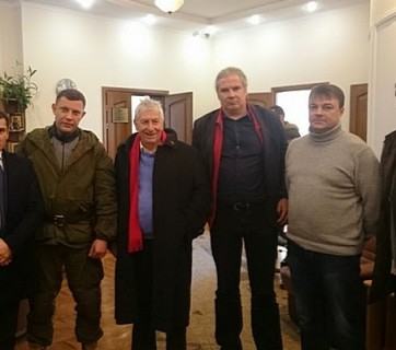 Anton Shekhovtsov: Delegation der deutschen Linkspartei besucht rechte Terroristen in der Ostukraine